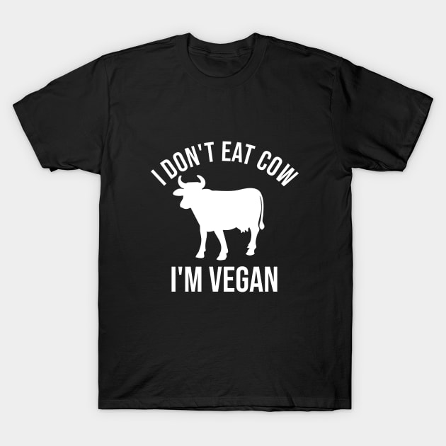 I don't eat cow. I'm vegan T-Shirt by cypryanus